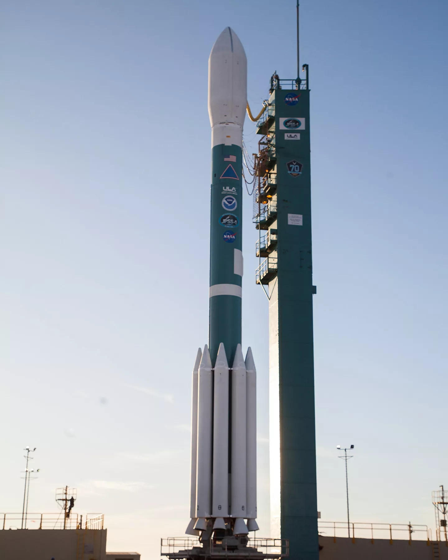 Image of JPSS on the launch pad
